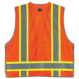 Ergodyne 21453 GloWear 8254HDZ Type R Class 2 Heavy-Duty Surveyors Vest, Small/Medium, HV Orange