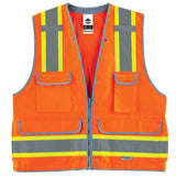 Ergodyne 21453 GloWear 8254HDZ Type R Class 2 Heavy-Duty Surveyors Vest, Small/Medium, HV Orange - 5