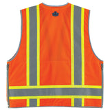 Ergodyne 21455 GloWear 8254HDZ Type R Class 2 Heavy-Duty Surveyors Vest, Large/XL, HV Orange