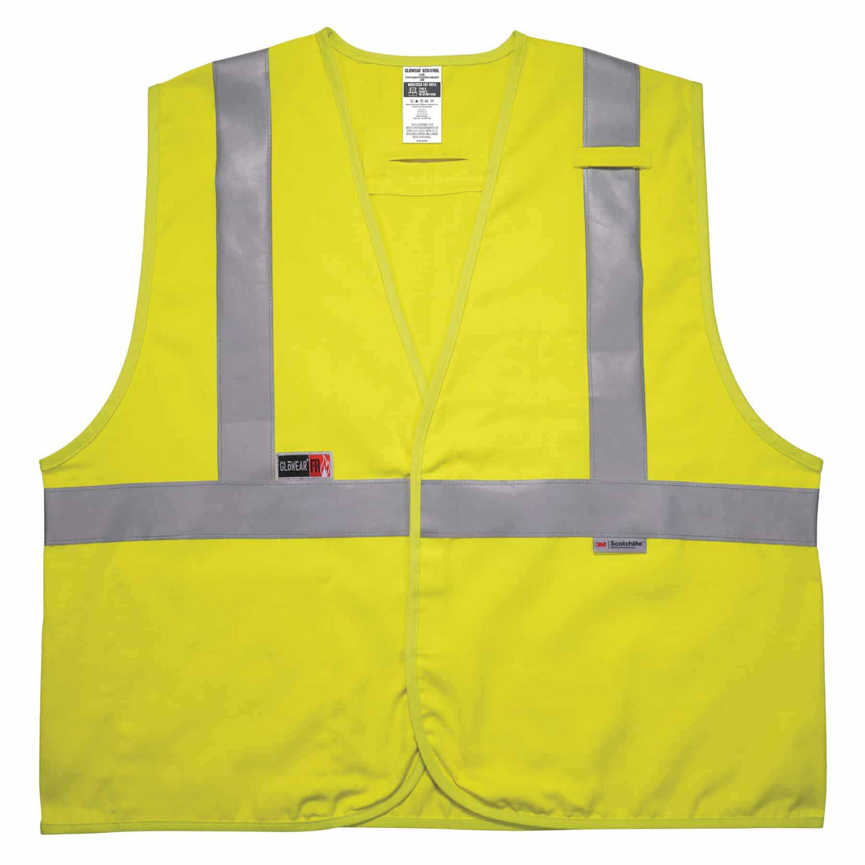 Ergodyne 21463 8261FRHL S/M Lime Class 2 FR Safety Vest - Dual Compliant - H+L