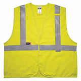 Ergodyne 21463 8261FRHL S/M Lime Class 2 FR Safety Vest - Dual Compliant - H+L