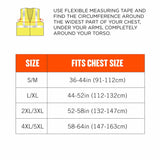 Ergodyne 21463 8261FRHL S/M Lime Class 2 FR Safety Vest - Dual Compliant - H+L - 7