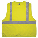 Ergodyne 21467 8261FRHL 2XL/3XL Lime Class 2 FR Safety Vest - Dual Compliant - H+L - 2
