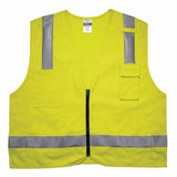 Ergodyne 21483 8262FRZ S/M Lime Class 2 FR Surveyor Vest - Zipper