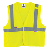 Ergodyne 21493 GloWear 8260FRHL Type R Class 2 FR Modacrylic Vest, Small/Medium, HV Lime - 2