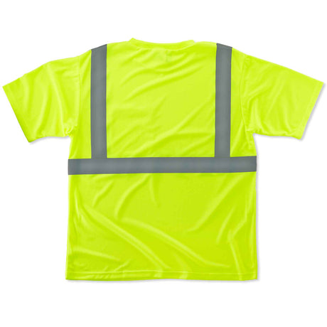 Ergodyne 21502 GloWear 8289 Type R Class 2 T-Shirt, Small, HV Lime