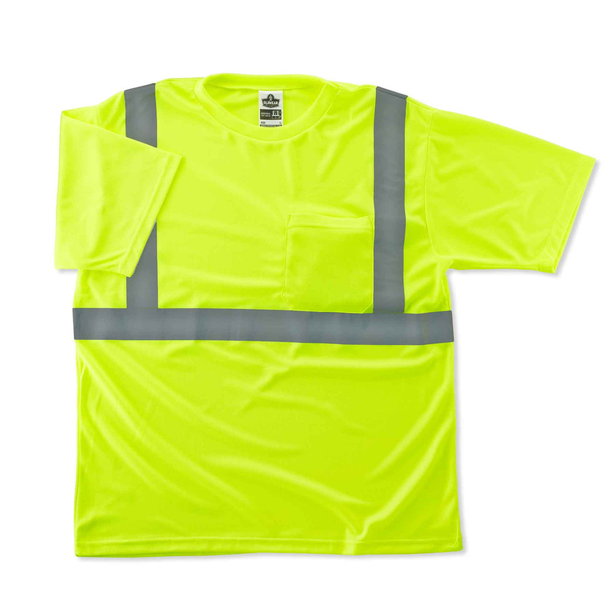 Ergodyne 21502 GloWear 8289 Type R Class 2 T-Shirt, Small, HV Lime - 2