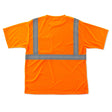 Ergodyne 21512 GloWear 8289 Type R Class 2 T-Shirt, Small, HV Orange