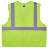 Ergodyne 21523 8217BA S/M Lime Class 2 Breakaway Mesh Vest - 2