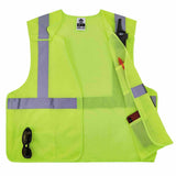 Ergodyne 21523 8217BA S/M Lime Class 2 Breakaway Mesh Vest - 4