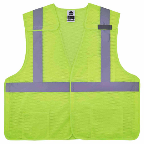 Ergodyne 21529 8217BA 4XL/5XL Lime Class 2 Breakaway Mesh Vest