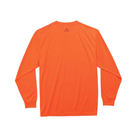 Ergodyne 21593 GloWear 8091 Non-Certified Long Sleeve T-Shirt, Medium, HV Orange