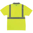 Ergodyne 21642 GloWear 8295 Type R Class 2 Polo Shirt, Small, HV Lime