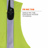 Ergodyne 21863 8263FRHL S/M Lime Class 2 FR Safety Vest - H+L - Economy - 5