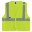 Ergodyne 21867 8263FRHL 2XL/3XL Lime Class 2 FR Safety Vest - H+L - Economy