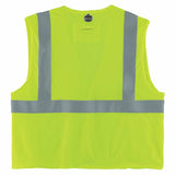 Ergodyne 21867 8263FRHL 2XL/3XL Lime Class 2 FR Safety Vest - H+L - Economy - 2