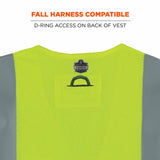 Ergodyne 21867 8263FRHL 2XL/3XL Lime Class 2 FR Safety Vest - H+L - Economy - 4