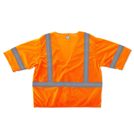 Ergodyne 22013 GloWear 8310HL Type R Class 3 Economy Vest, Small/Medium, HV Orange