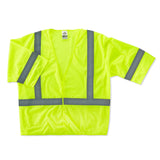 Ergodyne 22023 GloWear 8310HL Type R Class 3 Economy Vest, Small/Medium, HV Lime - 2