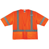 Ergodyne 22113 GloWear 8320Z Type R Class 3 Standard Vest, Small/Medium, HV Orange - 3