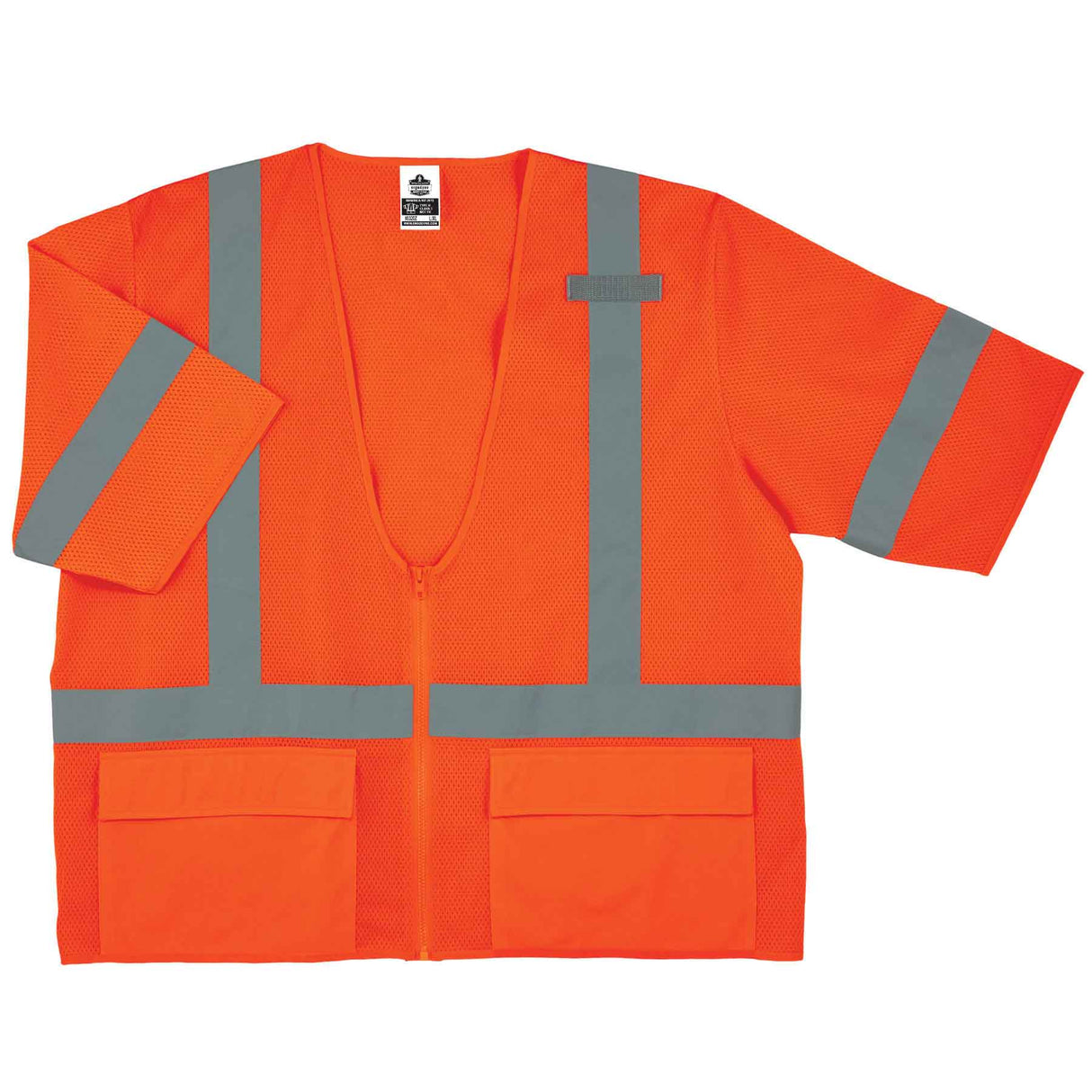 Ergodyne 22115 GloWear 8320Z Type R Class 3 Standard Vest, Large/XL, HV Orange - 2