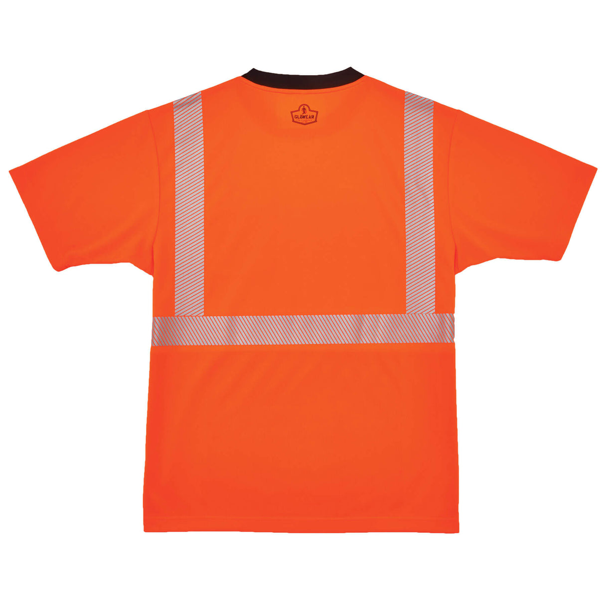 Ergodyne 22583 GloWear 8280BK Type R Class 2 Black Front Performance T-Shirt, Medium, HV Orange