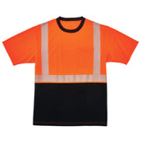 Ergodyne 22584 GloWear 8280BK Type R Class 2 Black Front Performance T-Shirt, Large, HV Orange - 2