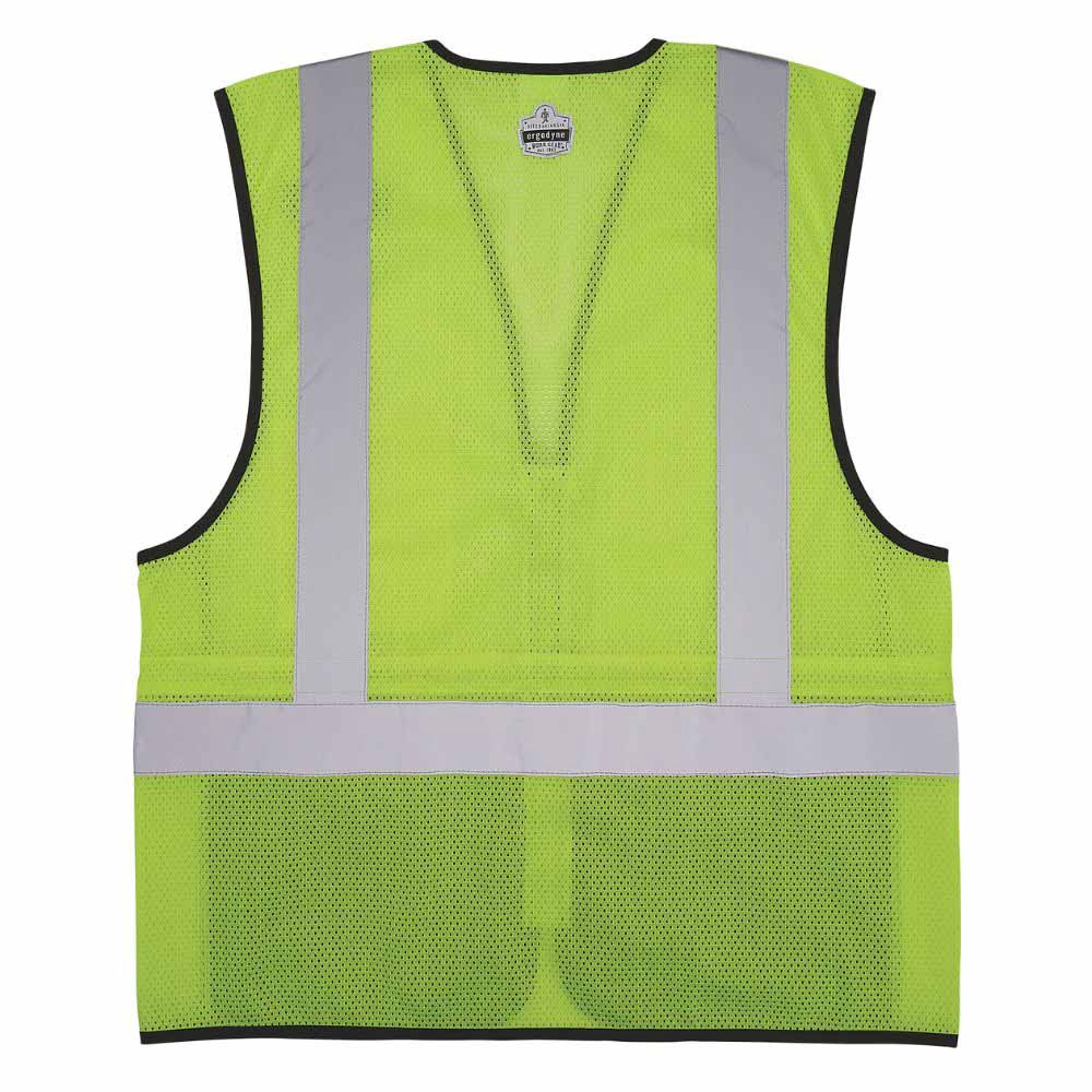 Ergodyne 23013 8210ZBK S/M Lime Hi Vis Safety Vest - 6