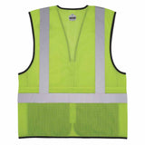 Ergodyne 23013 8210ZBK S/M Lime Hi Vis Safety Vest - 6