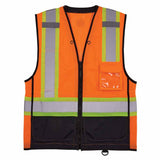 Ergodyne 23043 8251HDZBK S/M Orange Hi Vis Safety Vest