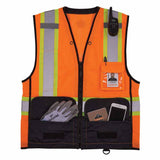 Ergodyne 23043 8251HDZBK S/M Orange Hi Vis Safety Vest - 8