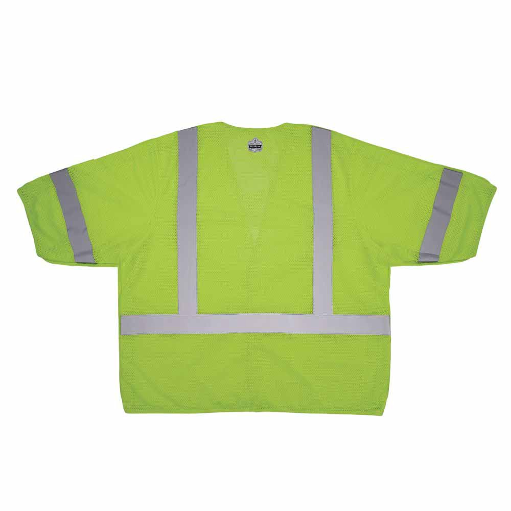 Ergodyne 23055 8315BA L/XL Lime Hi Vis Breakaway Safety Vest HL - 7