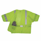 Ergodyne 23055 8315BA L/XL Lime Hi Vis Breakaway Safety Vest HL - 9