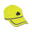 Ergodyne 23239 GloWear 8930 Hi-Vis Baseball Cap, HV Lime