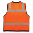 Ergodyne 23315 GloWear 8253HDZ Type R Class 2 Heavy-Duty Mesh Surveyors Vest, L/XL, HV Orange