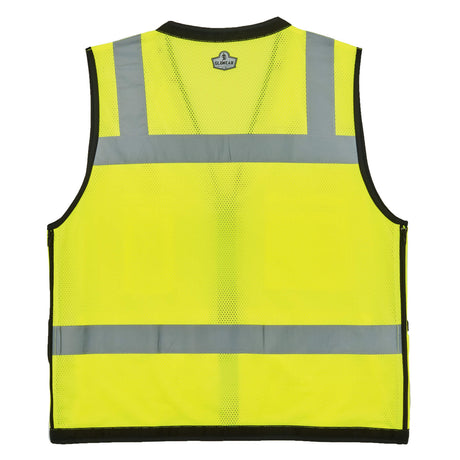 Ergodyne 23323 GloWear 8253HDZ Type R Class 2 Heavy-Duty Mesh Surveyors Vest, Small/Medium, HV Lime