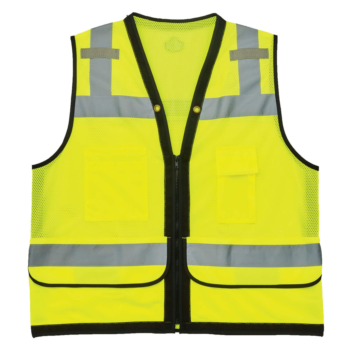 Ergodyne 23325 GloWear 8253HDZ Type R Class 2 Heavy-Duty Mesh Surveyors Vest, Large/XL, HV Lime - 2