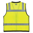 Ergodyne 23329 GloWear 8253HDZ Type R Class 2 Heavy-Duty Mesh Surveyors Vest, 4XL/5XL, HV Lime