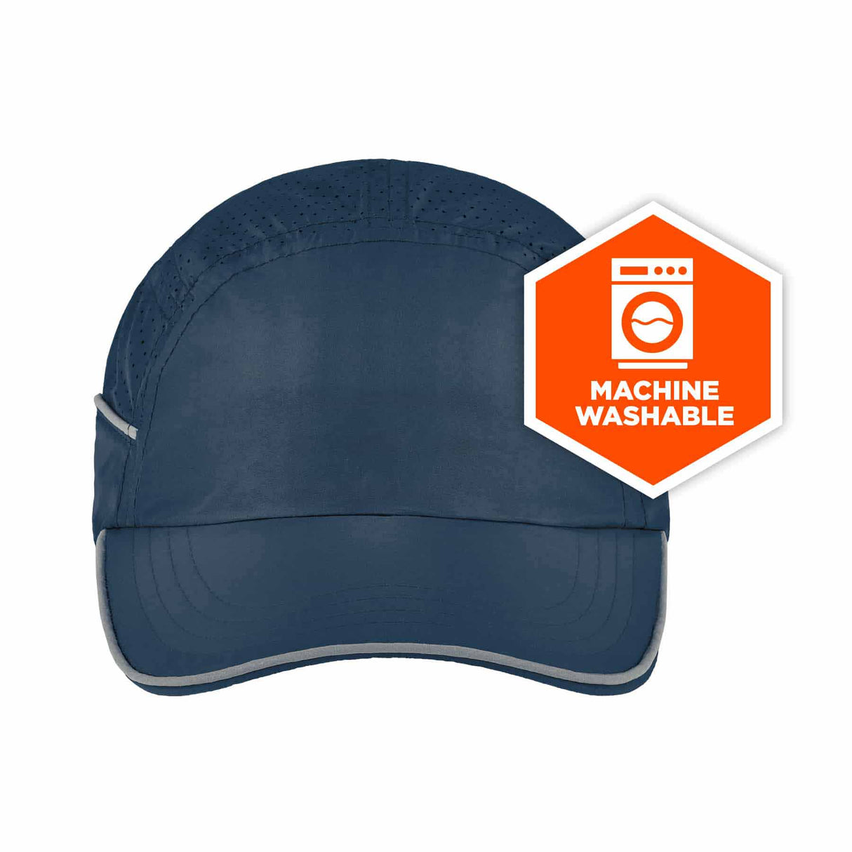 Ergodyne 23337 8955 Long Brim Navy Lightweight Bump Cap Hat - 7