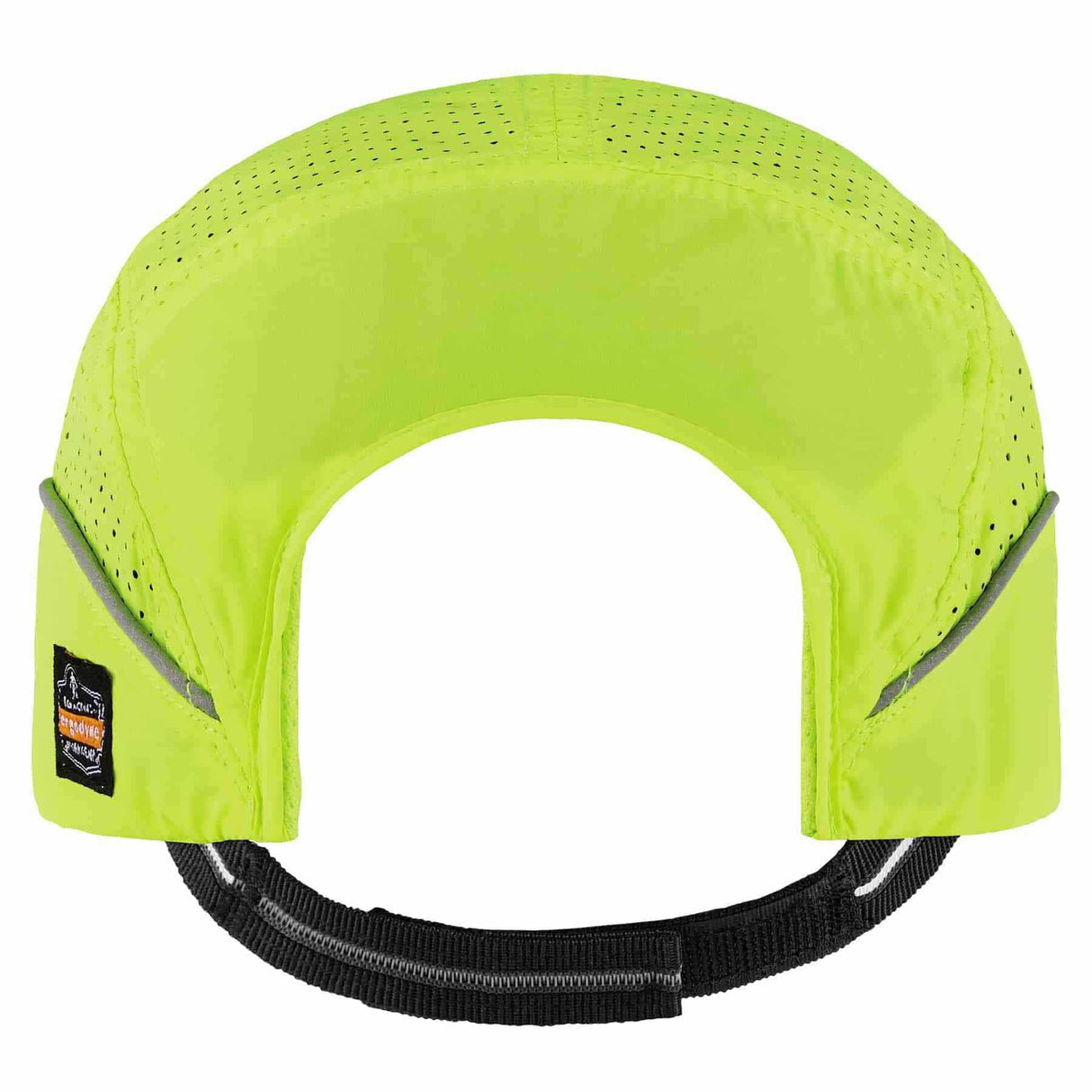 Ergodyne 23351 8955 Short Brim Lime Lightweight Bump Cap Hat - 3