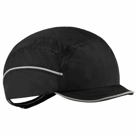 Ergodyne 23362 8955 Micro Brim Black Lightweight Bump Cap Hat