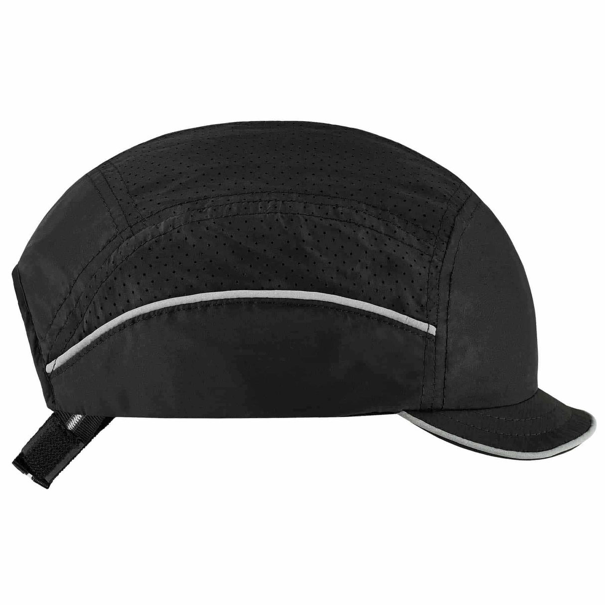 Ergodyne 23362 8955 Micro Brim Black Lightweight Bump Cap Hat - 2