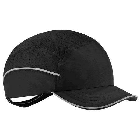 Ergodyne 23366 8955 Short Brim Black Lightweight Bump Cap Hat