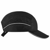 Ergodyne 23367 8955 Long Brim Black Lightweight Bump Cap Hat - 2