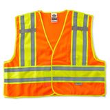 Ergodyne 23387 GloWear 8245PSV Type P Class 2 Public Safety Vest, 2XL/3XL, HV Orange - 3
