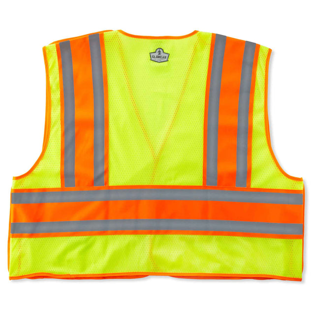 Ergodyne 23395 GloWear 8245PSV Type P Class 2 Public Safety Vest, Large/XL, HV Lime