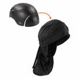 Ergodyne 23421 8941 L/XL Black Mesh Dreadlock Tube Bump Cap Insert