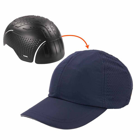 Ergodyne 23453 8947 XS/S Navy Lightweight Baseball Hat Bump Cap Insert