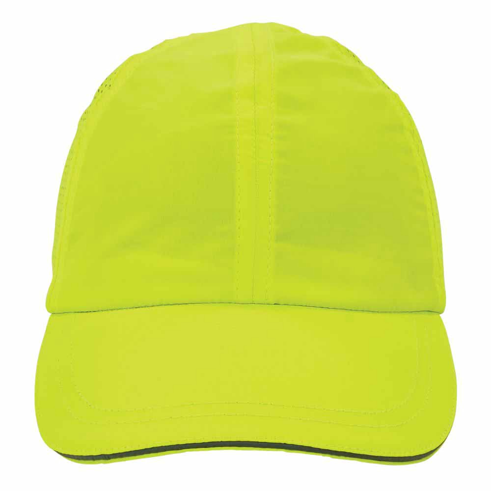 Ergodyne 23456 8947 XS/S Lime Lightweight Baseball Hat Bump Cap Insert - 7