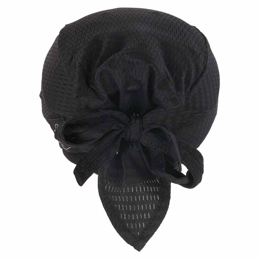 Ergodyne 23468 8948 Black Mesh Do Rag Bandana Bump Cap Insert - 8